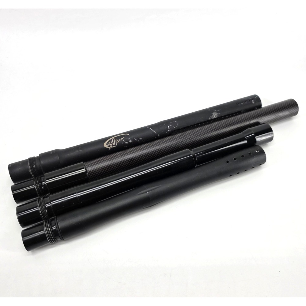 Lot of 4 Autococker Paintball Barrels J&J Ceramic 10" 11" 12" 13" AC Threads